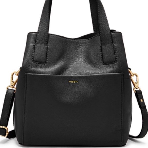 Fossil Handbags - Fossil black satchel